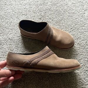 Chaco Harper Women’s Size 7 Slip On Clog Slide Shoes Caribou Brown Tan Mules